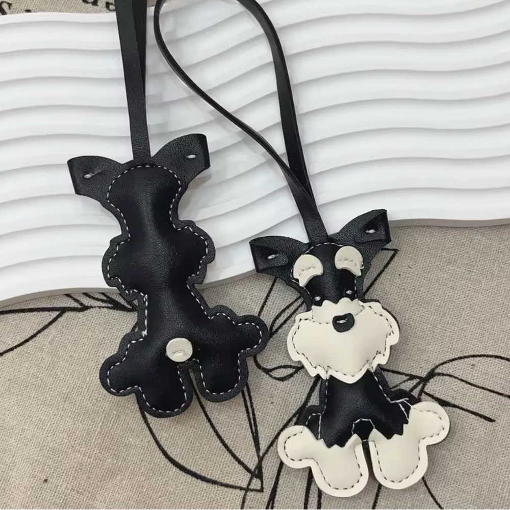Cute kawaii Schnauzer Dog  Purse Charm